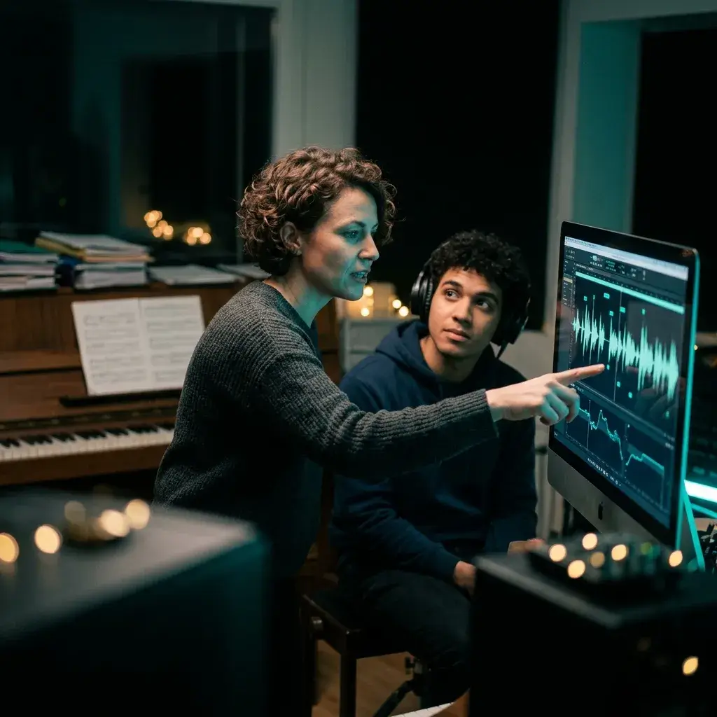 Developer feeding extracted acapella into AI voice processing pipeline