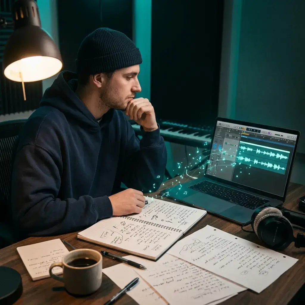 Songwriterin verwandelt eigene Lyrics in einen Song mit Gesang