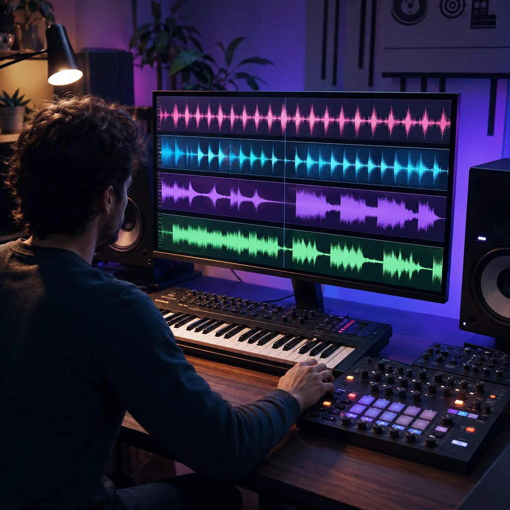 Producer comparing House, Techno, Trance, and Dubstep arrangements