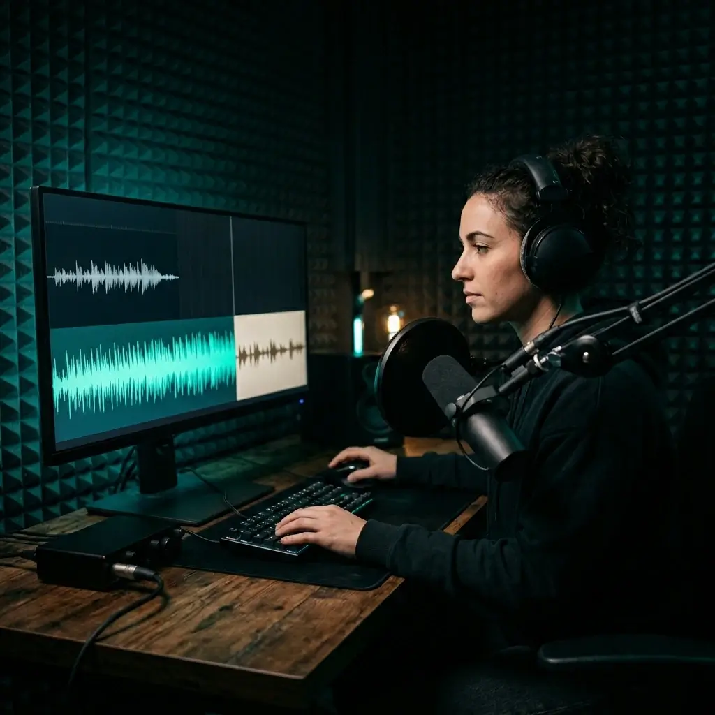 Podcaster extending intro music to match opening segment length