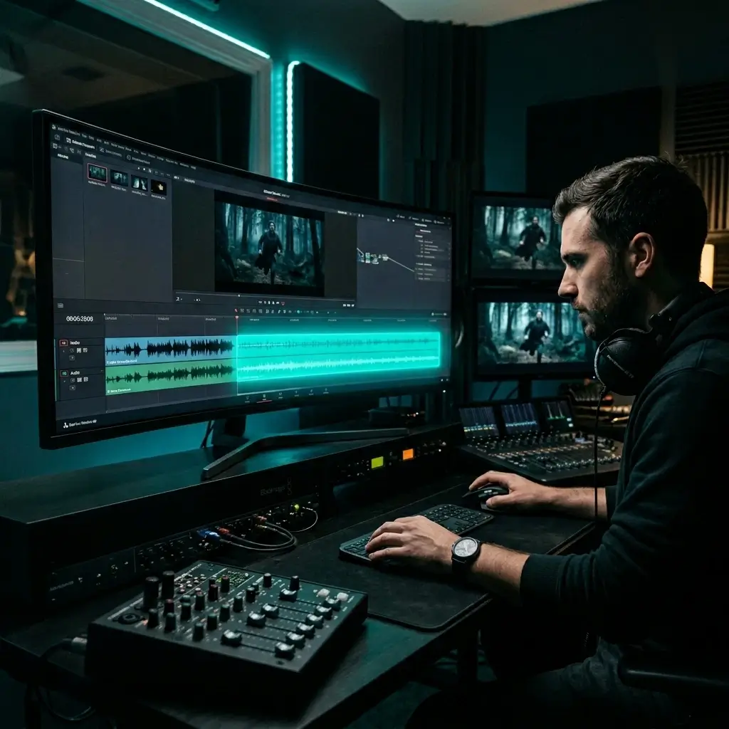 Filmmaker extending a film score to match scene duration