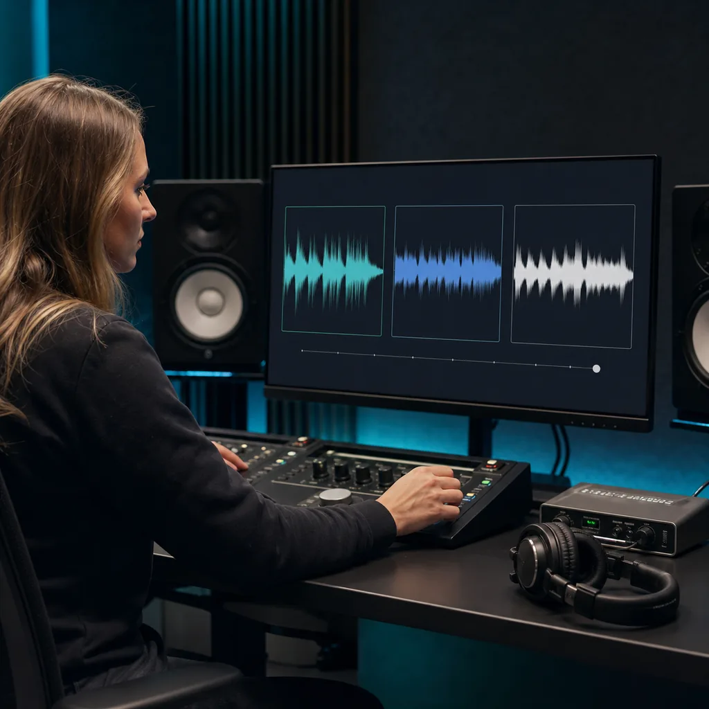 Creator bereitet eine KI-Musikdatei für den weiteren Schnitt vor