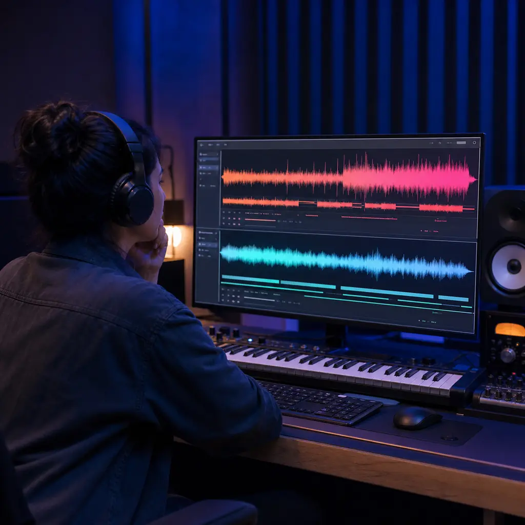 Creator beschreibt eine Songidee für promptbasierte KI-Musik