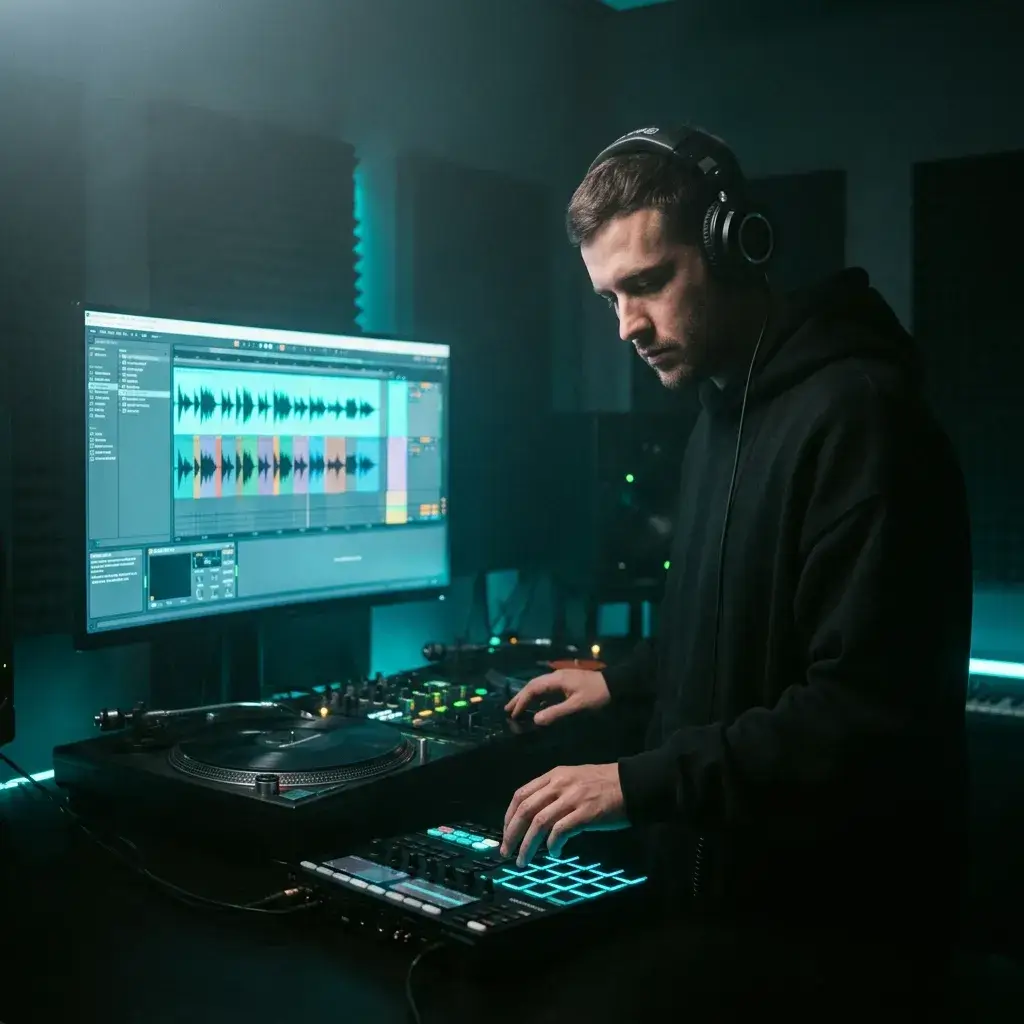 Sound designer building vocal sample pack from extracted stems